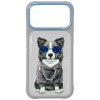 Etui Nimmy Glasses Cool Dog do iPhone 17 Pro szary